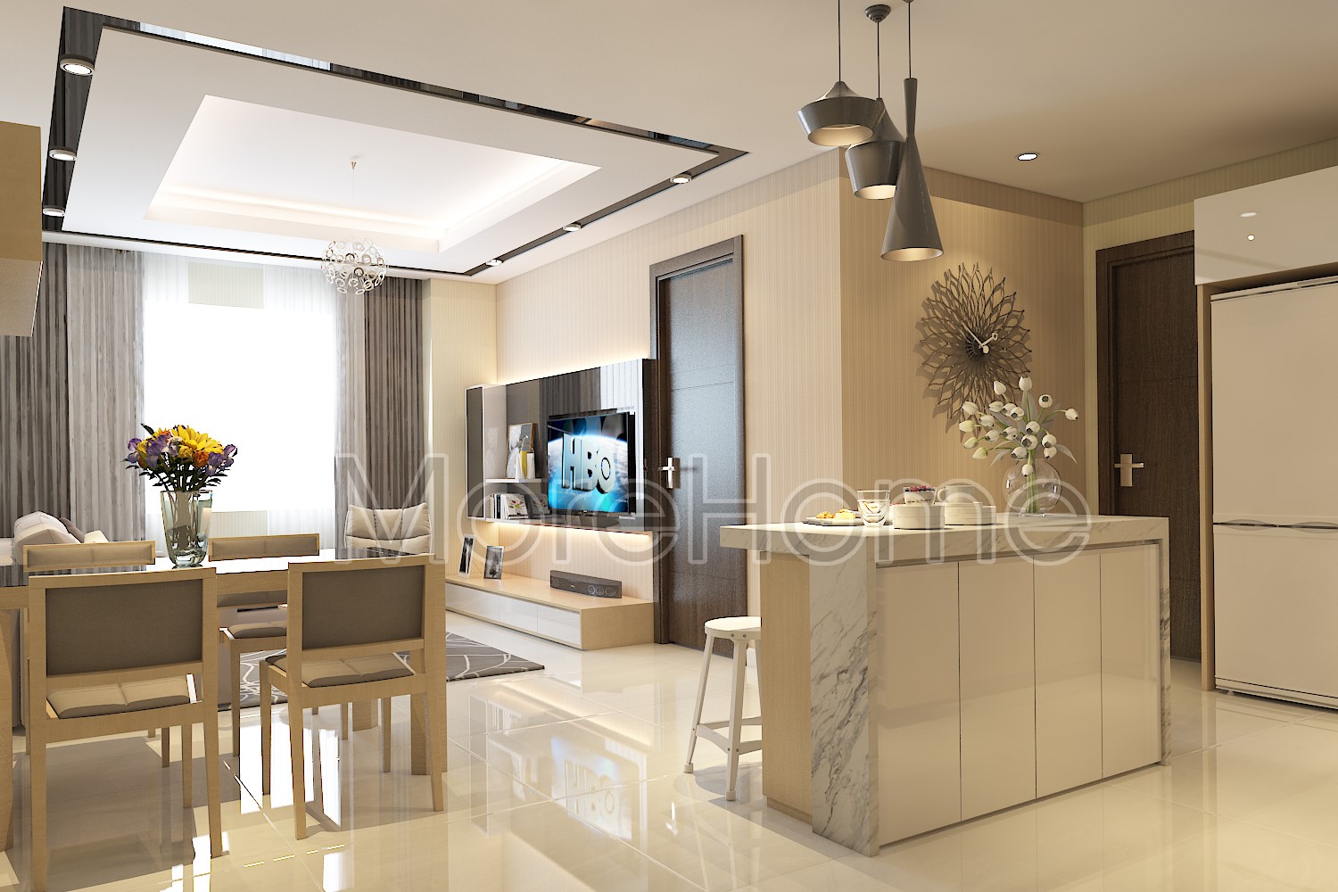 Thiết kế chung cư 90m2 có những ưu điểm gì? Thiết kế chung cư...